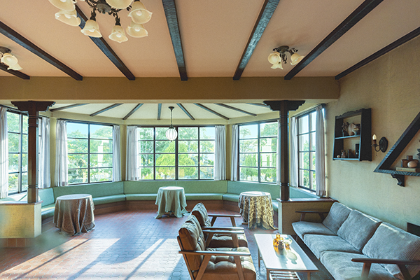 HOMAM 旧マッケンジー邸（国登録有形文化財）のゲストラウンジ写真