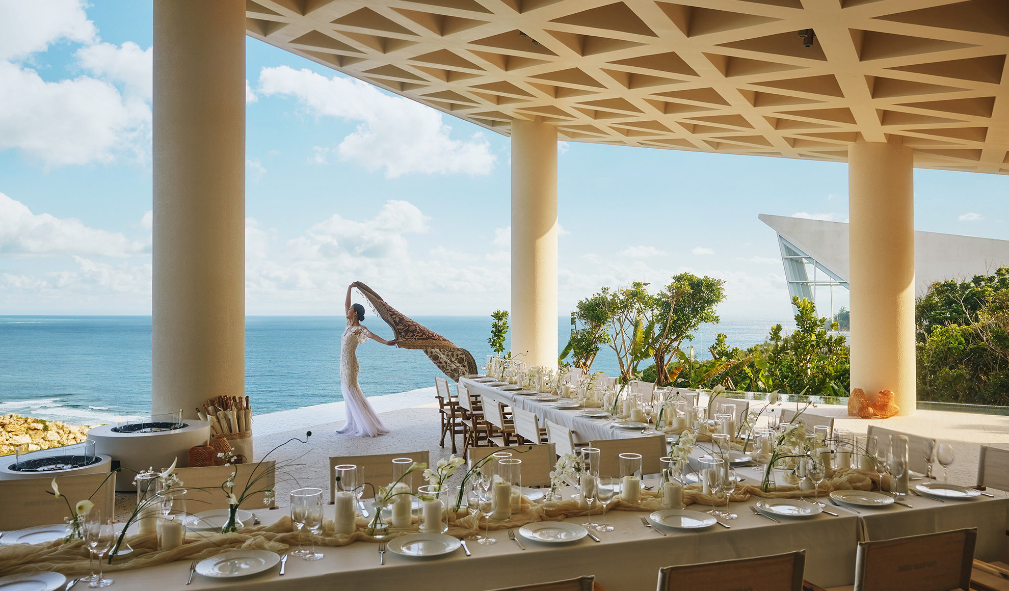 サザンチャペル キラナリゾート沖縄のテラスパーティ写真1