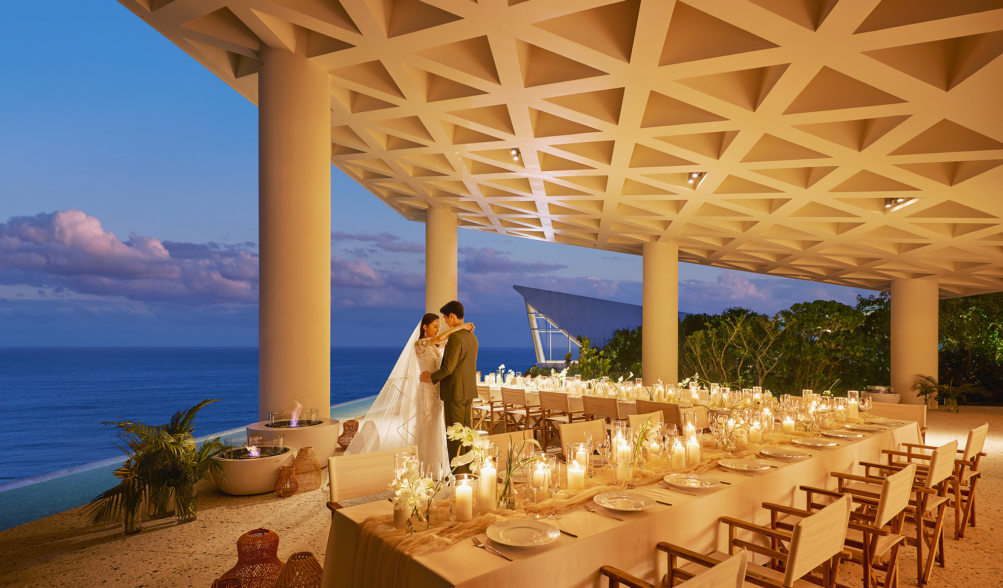 サザンチャペル キラナリゾート沖縄のテラスパーティ写真4