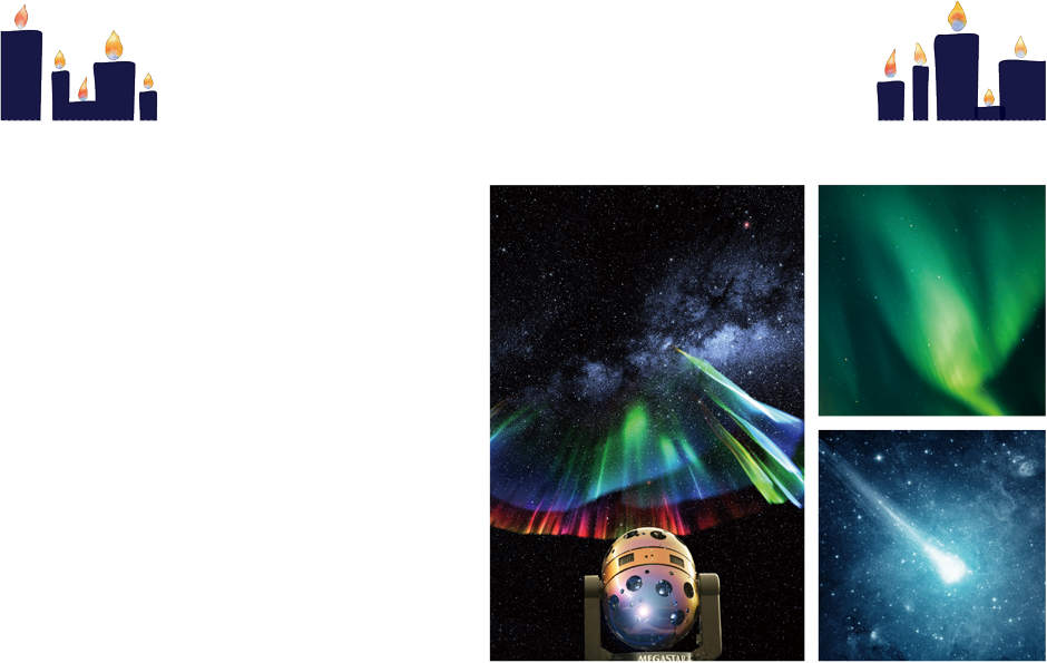 PLANETARIUM　プラネタリウム　360度どこまでも広がる満天の星空　宇宙に振り立ったかのような浮遊感と共に幻想的な空間をお楽しみいただけます