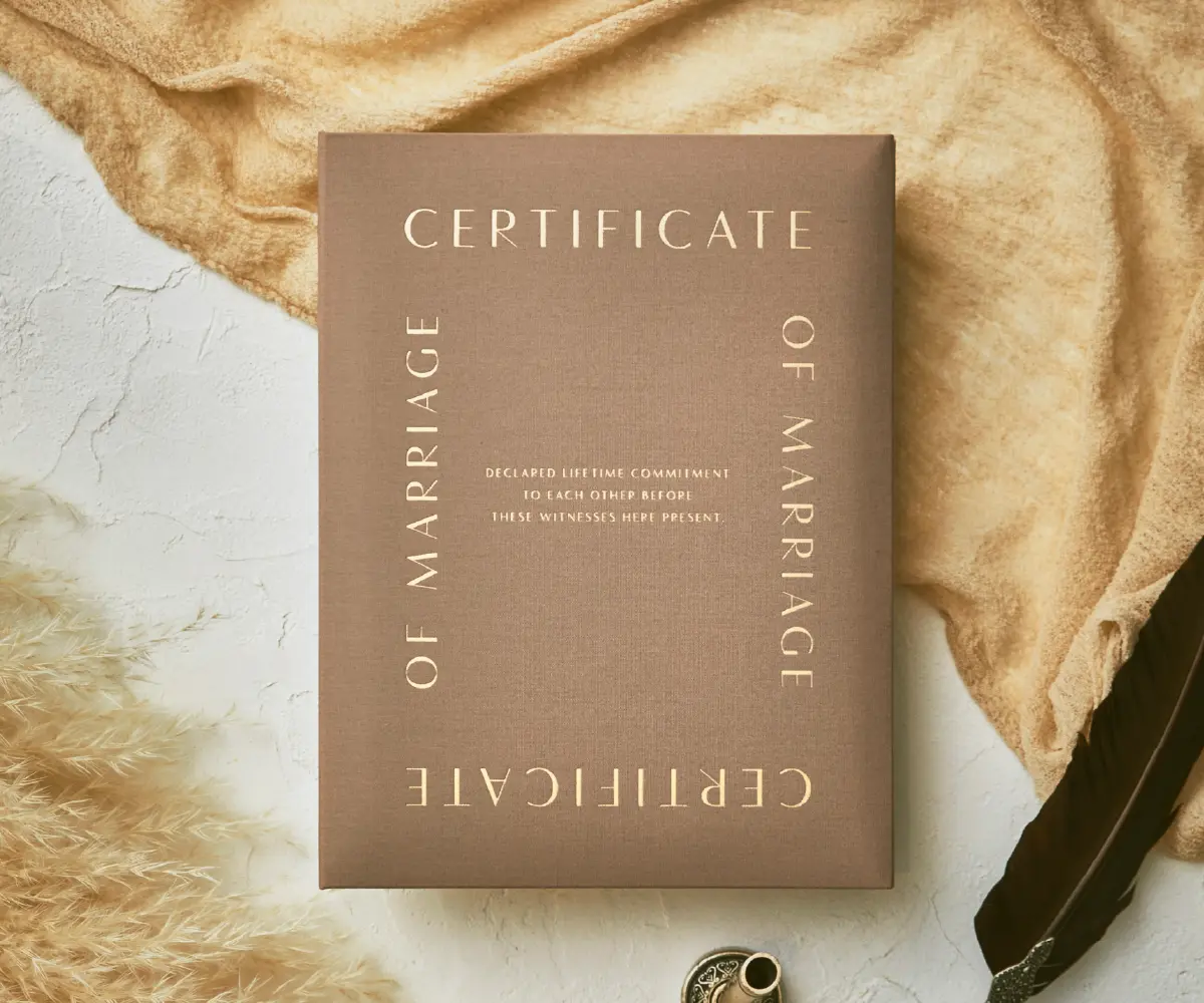 シグネチャー結婚証明書